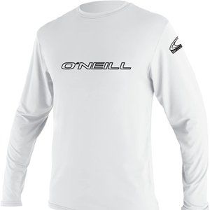 NWOT - 2X Large - O'Neill Men's Basic Skins UPF 50+ Long Sleeve Sun Shirt, White